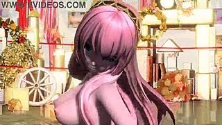 whoa megurine luka's nude mod in patchwork staccato project diva shows off every curve 🍑💦✨
