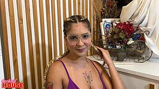ela ditches small dick boyfriend tears pussy at cuckold house party