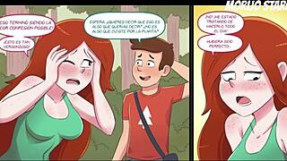 wendy confesses her feelings to dipper in gravity falls comic español