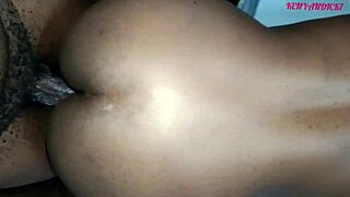 doggystyle fucking cute petite ebony pussy creampie homemade see through