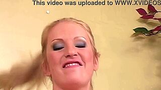 fucking this blonde slut mom in fishnets heels with deepthroat doggystyle gaping anal
