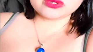 I melt for lily's bbw tits on webcam