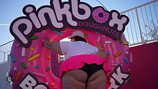 redhead bbw clown slut fucks black co-worker mid-shift then manager for job quickie