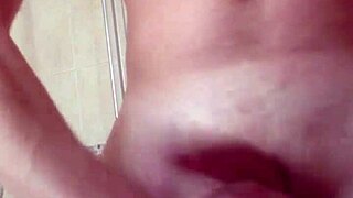 He grabs his big balls for some intense BASHING then strokes that NICE COCK relentlessly too