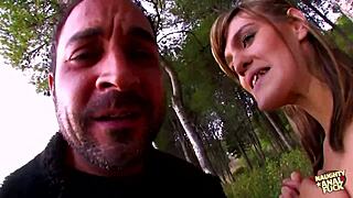 wanna see them fuck anal hard in forest guy cums loud as hell