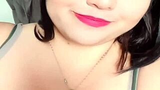I melt for lily's bbw tits on webcam