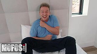 Maya Farrell spots roommate's hidden cam and masturbates teasingly for him