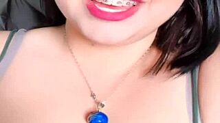I melt for lily's bbw tits on webcam