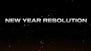 New Year Surprise Turns into Wild Pussy Pounding Frenzy