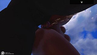 Big juicy ass big tit curvy black milf Indra fucks wolf man hard for Halloween and squirts on his dick multiple times 😈🍑💦