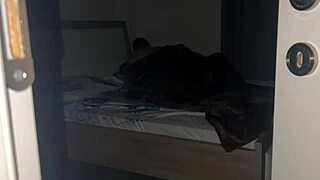 a couple shares real passionate sex at home with deep kisses