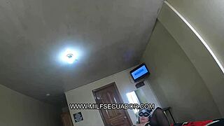 stepmom needs photos for her website so her stepson helps out while she teaches him to jerk off properly
