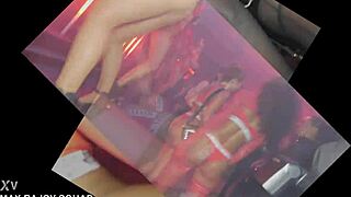 Niffy Noon Teases Her Pussy with Two BBCs