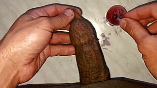 i pour hot wax on my tattooed foreskin dripping everywhere my monster cock throbs hard and ready to burst.