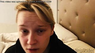 blonde lesbian stepsis begs stepbro to creampie breed her pregnant with toys