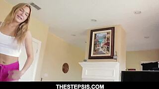 damn blair williams nice ass blonde teen step sis gets fucked hard on the bed pov