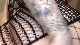 ohh my pussy's squirting wild from this dildo and vibrator double team