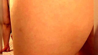 Girlfriend's huge cock stretches my tight ass deep anal fingering dildo squirt orgasm stockings tattoo solo homemade wettest ever.