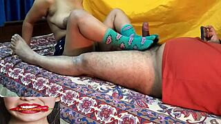 Desi bhabhi's tight pussy takes son's friend's cock cheating on husband hard