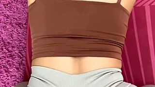 whoops, i accidentally banged my step sis while stretching her yoga style doggy cowgirl pov moaning