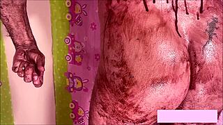 🍫 Chocolate babes drown in bukkake blowbang wearing sheer see-through outfits cum everywhere 10-man explosion!