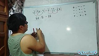 hey solve this 62 math equation for japanese teacher's creampie in bedroom