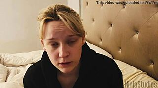 blonde lesbian stepsis begs stepbro to creampie breed her pregnant with toys