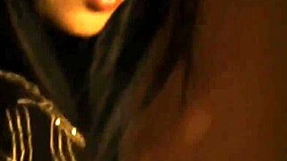 Sexy Brunette Strips Teasing Erotic Dance to Full Nude Reveal!