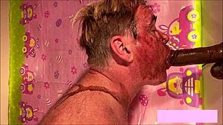 🍫 Chocolate babes drown in bukkake blowbang wearing sheer see-through outfits cum everywhere 10-man explosion!