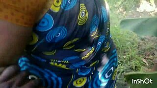 Indian housewife aunty gets fucked outdoors by hubby, anal doggystyle! 🌳🍆💦