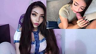 innocent looking latina teen gets horny pov creampie facial from boyfriend after hard fuck