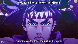 Jojo's bizarre adventure opens with intense battle tendency action