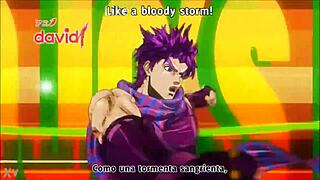 Jojo's bizarre adventure opens with intense battle tendency action