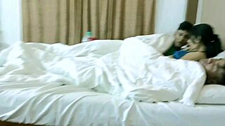 Young Indian Lover Pounds Hot Bhabhi's Juicy Pussy While Husband Sleeps Beside