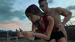 Beautiful Babe In Cute Dress Plays Risky Car Sex Game