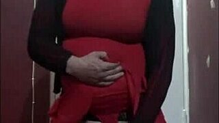 bisexual sissy mark wright in skirt strokes cock craves anal pounding 😈🍆💦