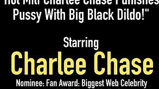 hot milf charlee chase rams big black dildo deep in her punishing pussy