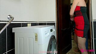 Girl seduces friend's husband for wild orgasm creampie while wife chats!