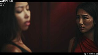 whoa check out black vampire lia lin preying on hot 18yo asian bunny brownie girl 😈👻