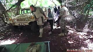 arab teen's fat ass gets hardcore anal fucked in army uniform