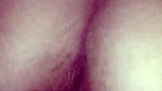 a skinny milf slips into those sheer black stockings for her pov fun