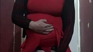 bisexual sissy mark wright in skirt strokes cock craves anal pounding 😈🍆💦