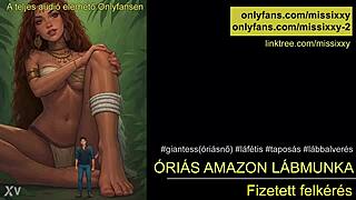 i can't resist this huge tall amazon's femdom handjob
