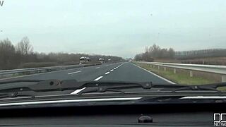 Hitchhiker In Tight Jeans Begs For Your Cum On Her Small Natural Tits