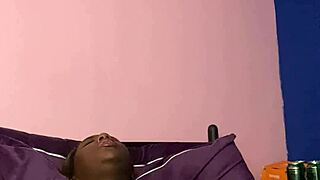 coming home from work i strip and rub to a solo orgasm