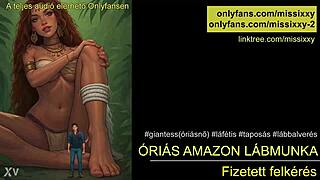 i can't resist this huge tall amazon's femdom handjob