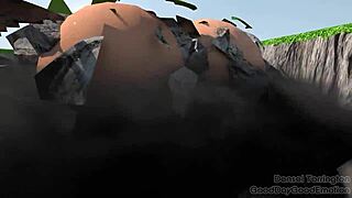 Red Queen Giantess Expands with Huge Ass and Belly
