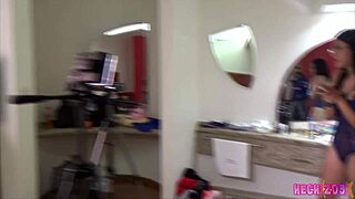 BACKSTAGE WITH KRISTA REYES MORNING BLOWJOB FUN.