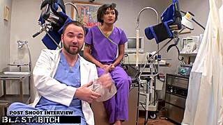 doctor tampa busts student jackie banes fucking then blasts her with huge cumshot in hospital
