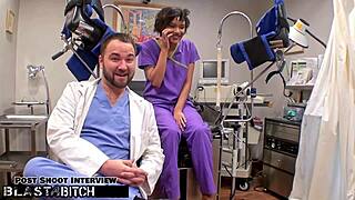 doctor tampa busts student jackie banes fucking then blasts her with huge cumshot in hospital